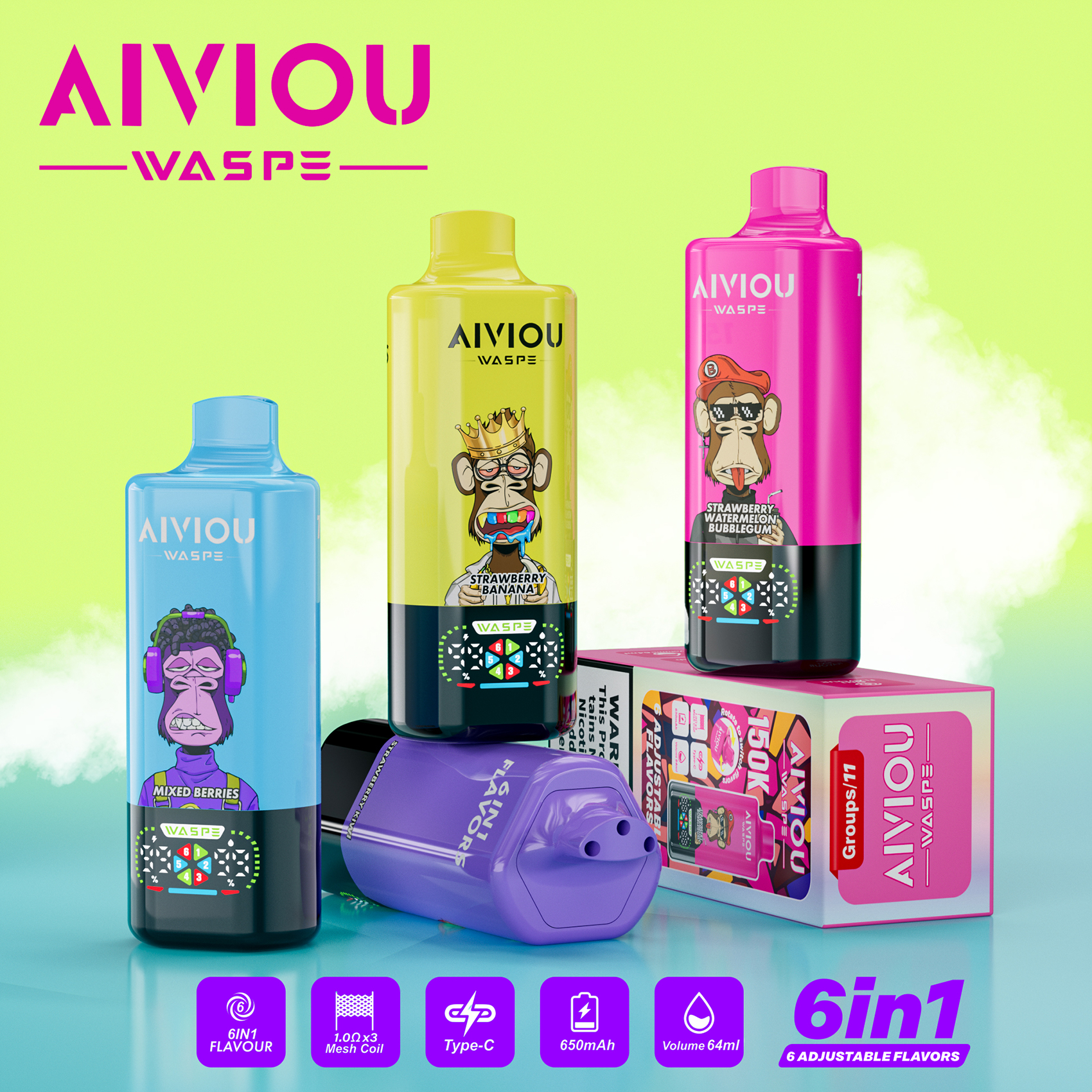 WASPE Aiviou 6 in 1 150K Poster