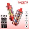 WASPE Crystal 8 in 1 180000 Puffs Melon Passion Fruit & Sour Mango Pineapple & Banana Toffee Candy & Strawberry Berry