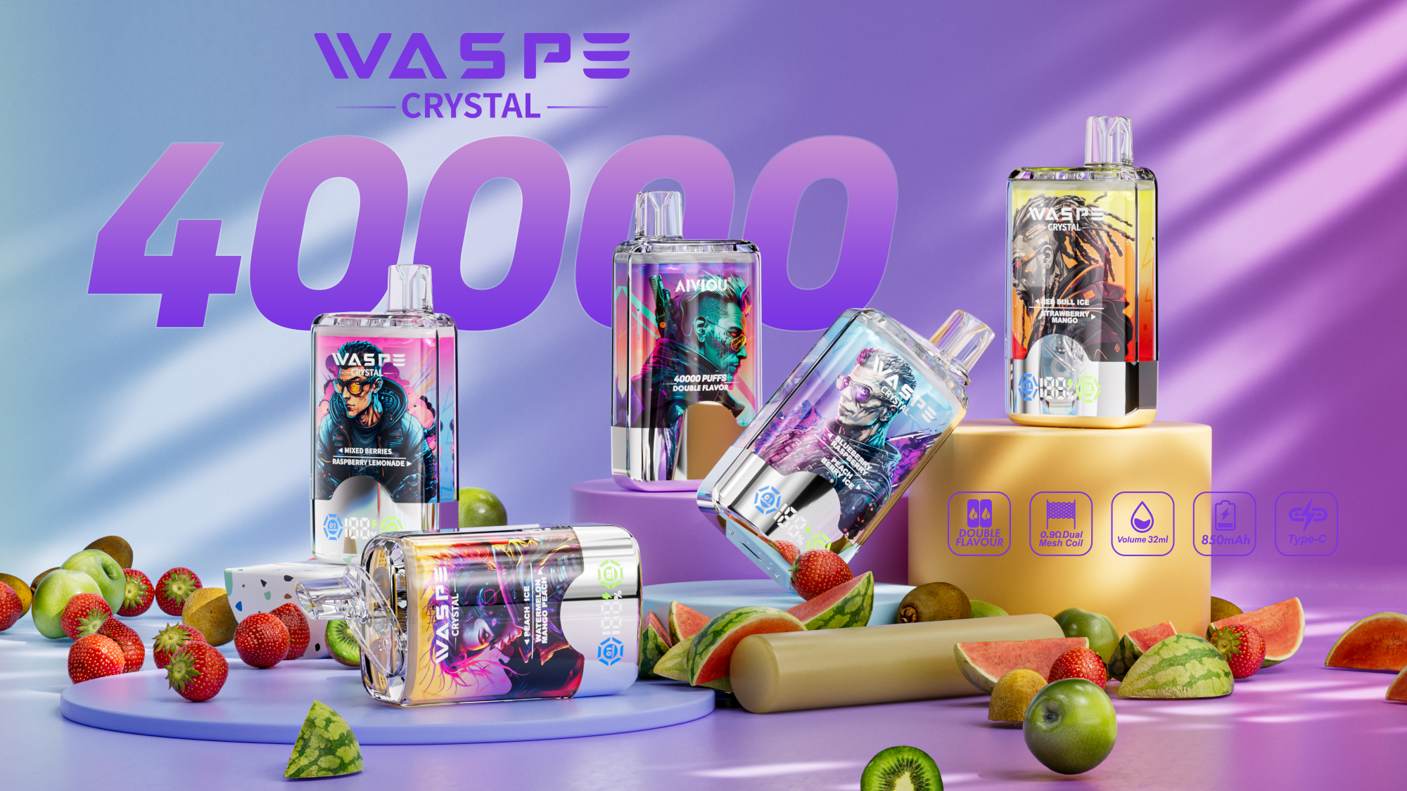 WASPE Crystal Double 40000