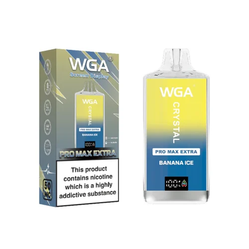 WGA Crystal Pro Max Extra 15000 Puffs Banana Ice WGA Crystal Pro Max Extra 15000 Puffs Banana Ice
