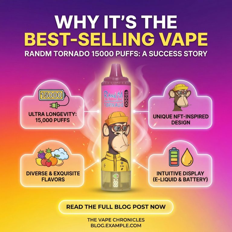 Why RandM Tornado 15000 Puffs Is the Hottest Vape in Recent Two Years
