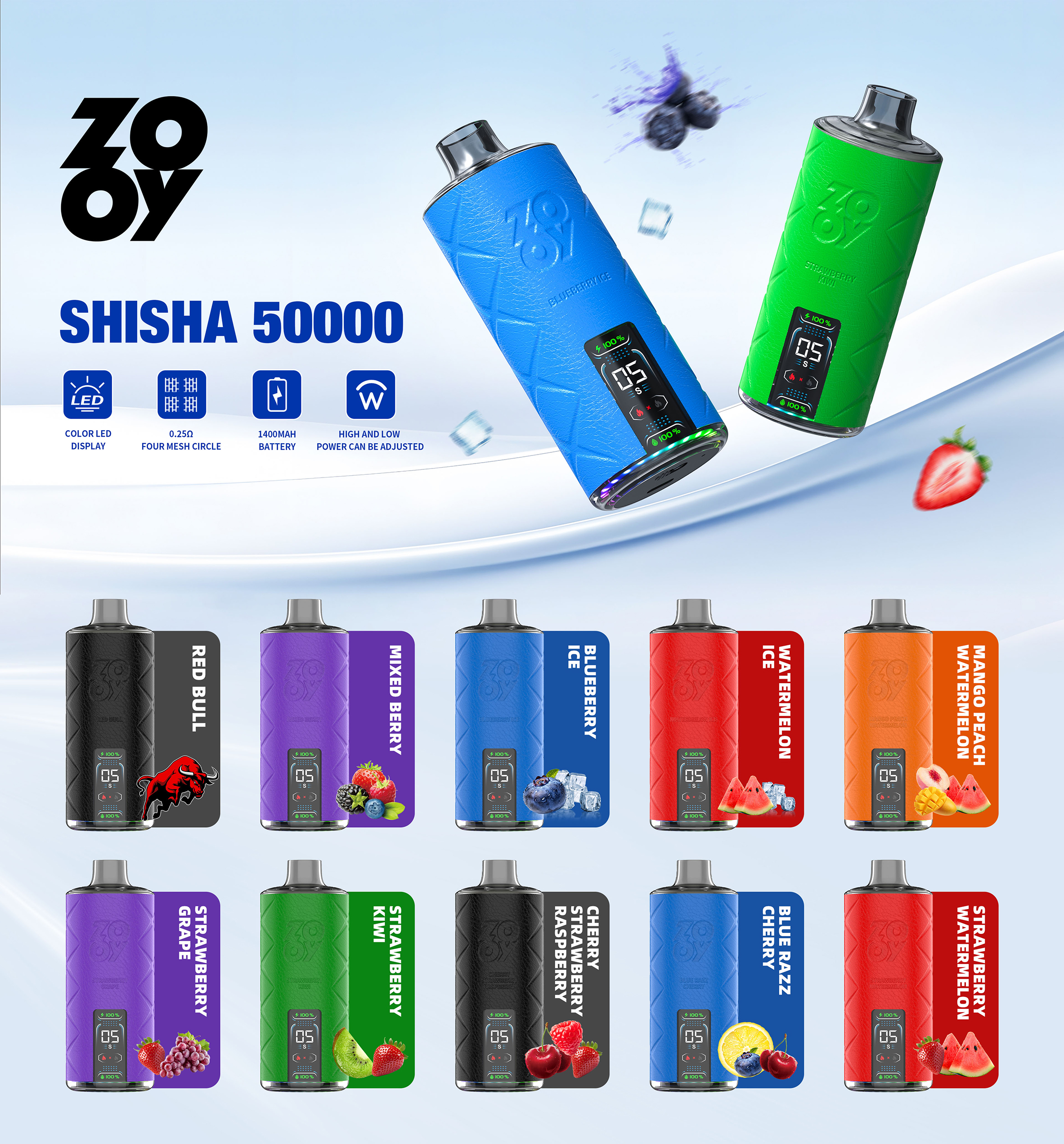 Zooy Shisha 50000 Puffs Banner