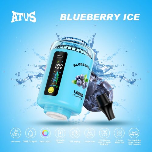 ATVS 120000 Puffs Hookah Head Blueberry Ice