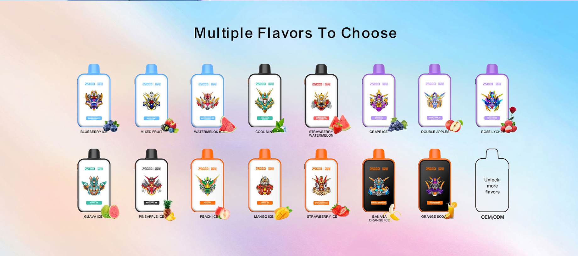 ATVS 25000 Puffs Flavors