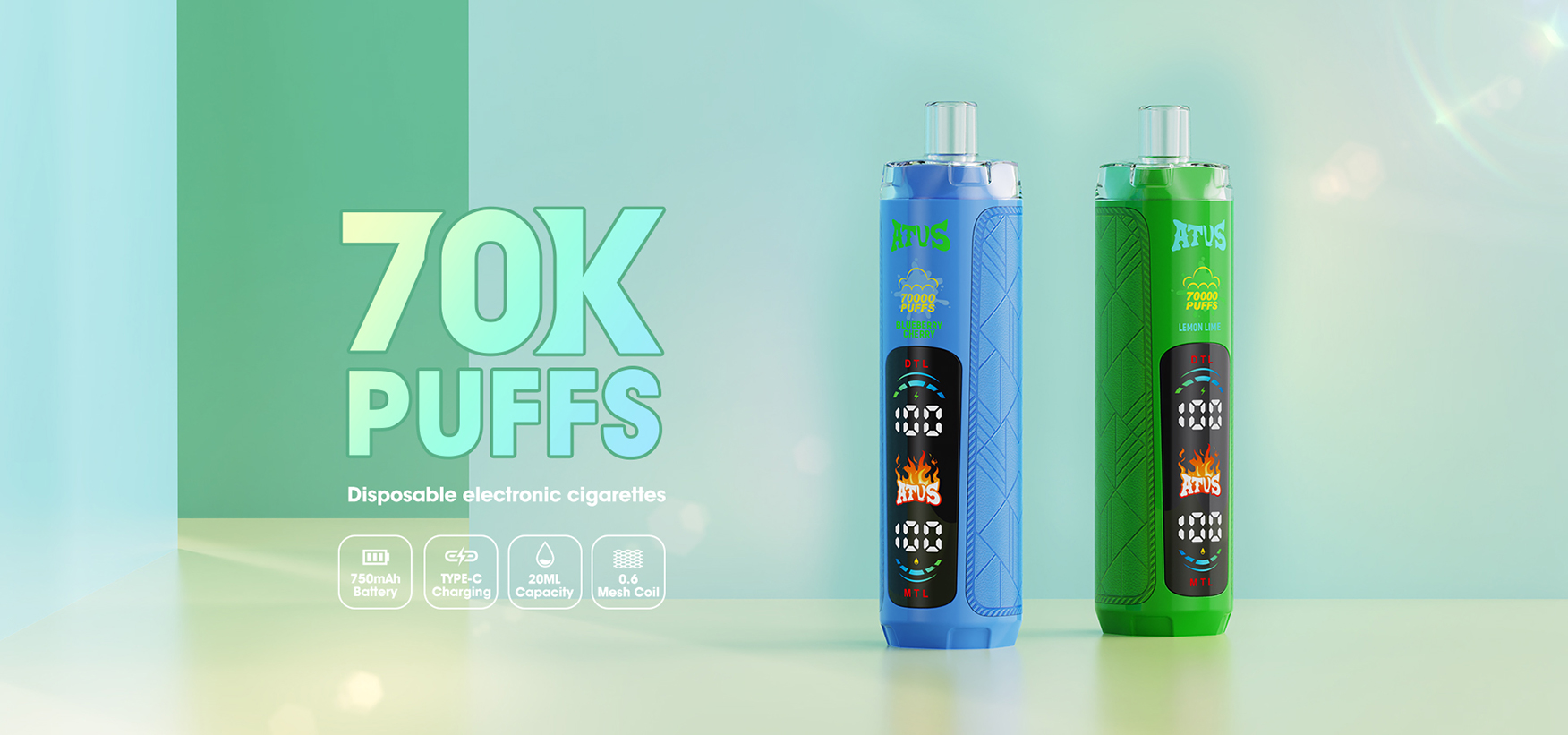 ATVS 70000 Puffs Banner