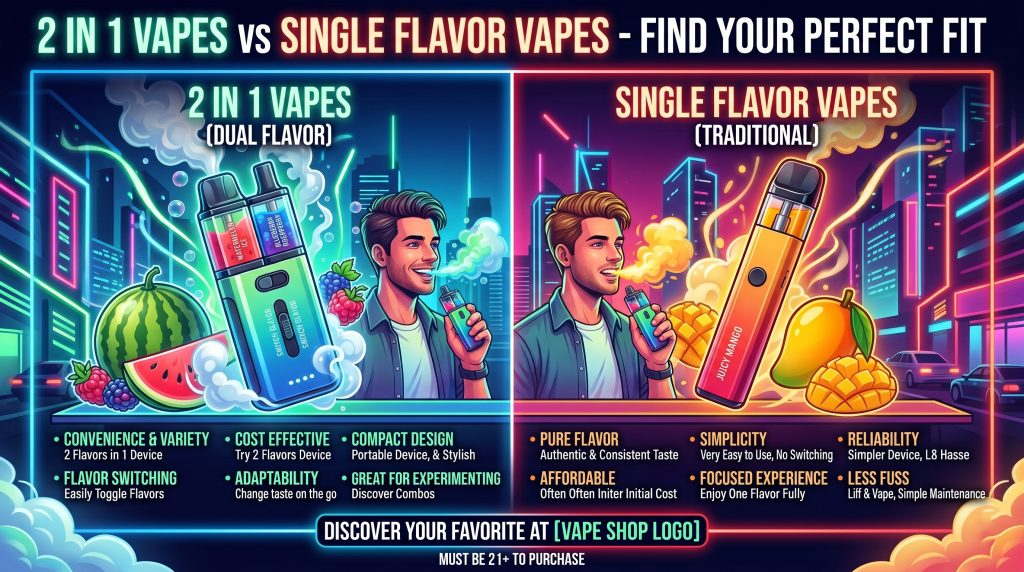 dual flavors vape vs single flavor vape