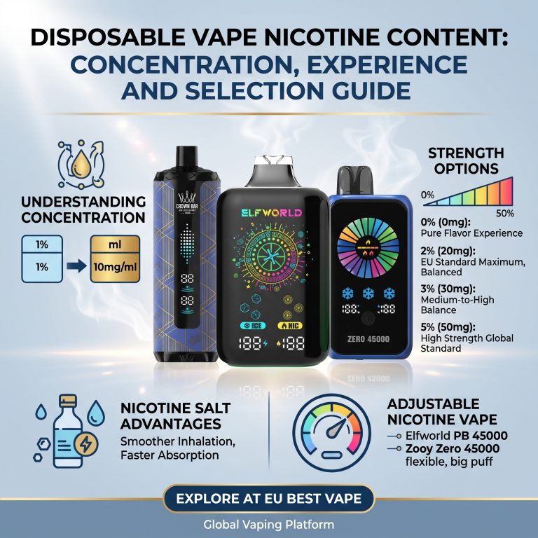 Disposable Vape Nicotine Content Guide
