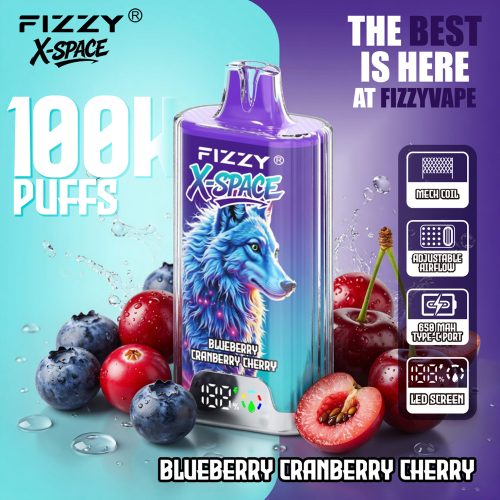 Fizzy X-Space 100K Blueberry Cranberry Cherry Fizzy X-Space 100K Blueberry Cranberry Cherry