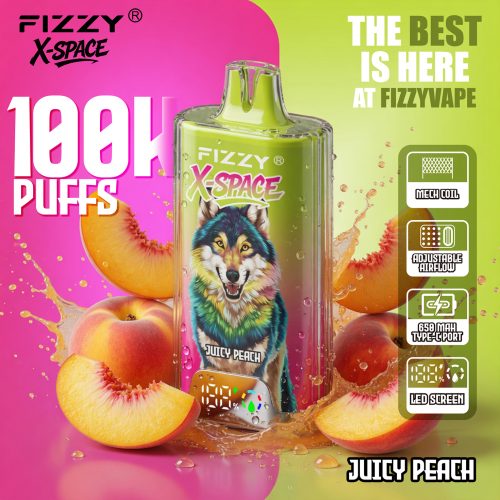 Fizzy X-Space 100K Juicy Peach Fizzy X-Space 100K Juicy Peach