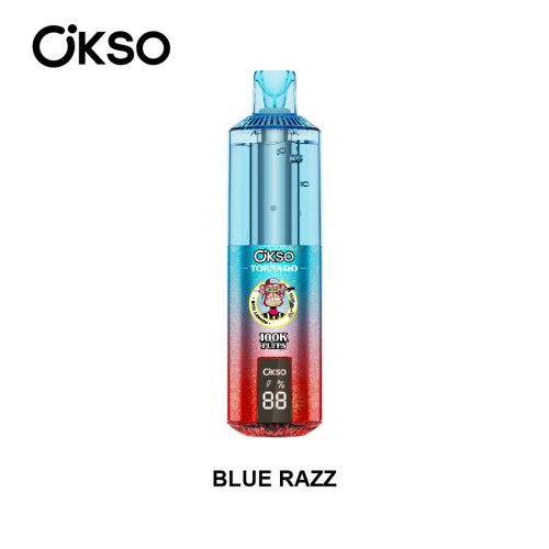 OKSO Tornado 100000 Puffs Blue Razz OKSO Tornado 100000 Puffs Blue Razz