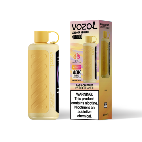 Vozol Gear Hookah 40000 Puffs Passion Fruit Lychee Orange Vozol Gear Hookah 40000 Puffs Passion Fruit Lychee Orange