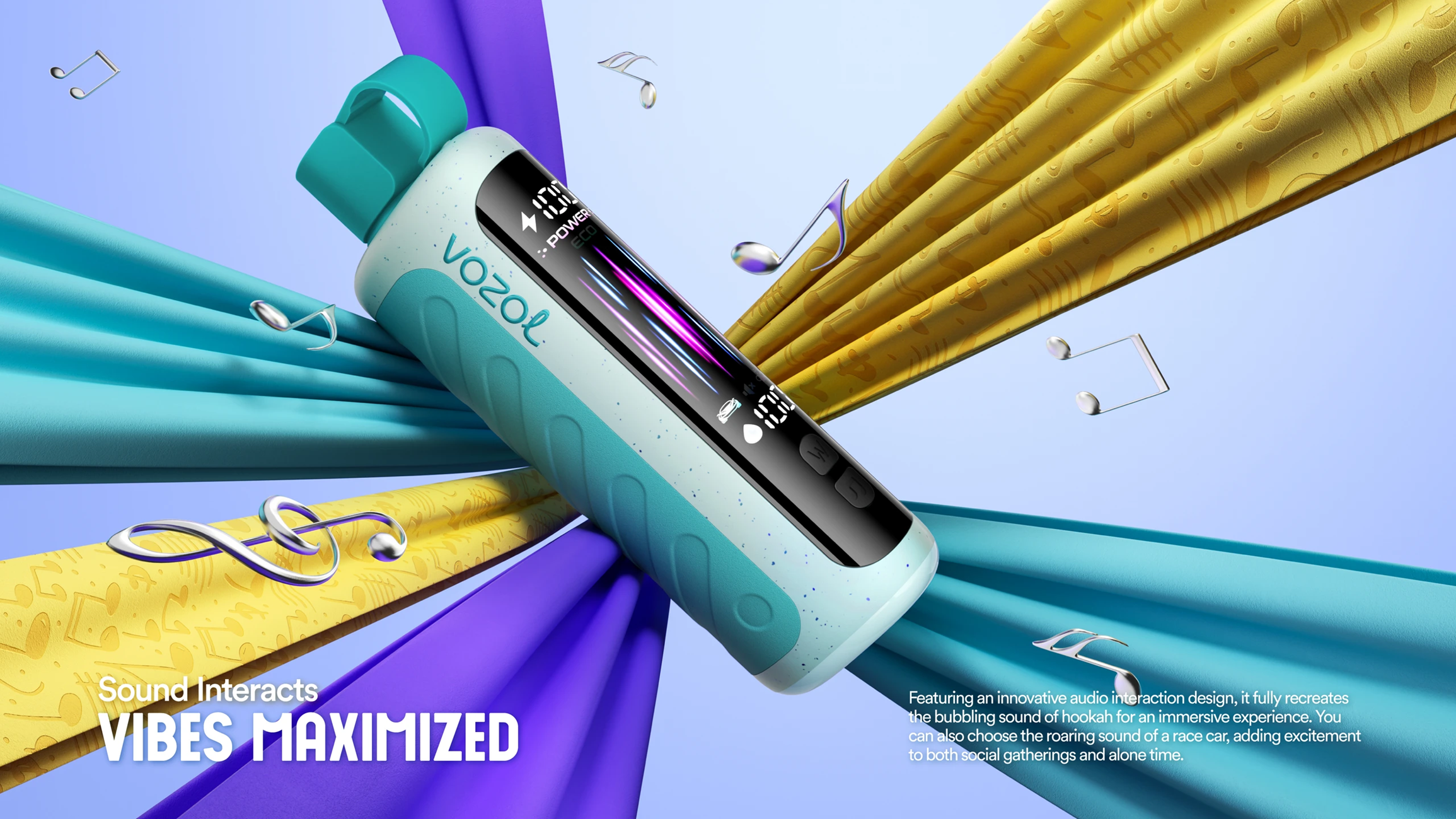 Vozol Gear Hookah 40K Puffs Sound Interacts Vozol Gear Hookah 40K Puffs Sound Interacts