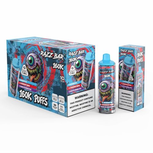 Razz Bar 160K Puffs 3 in 1 Flavor 02 Razz Bar 160K Puffs 3 in 1 Flavor 02