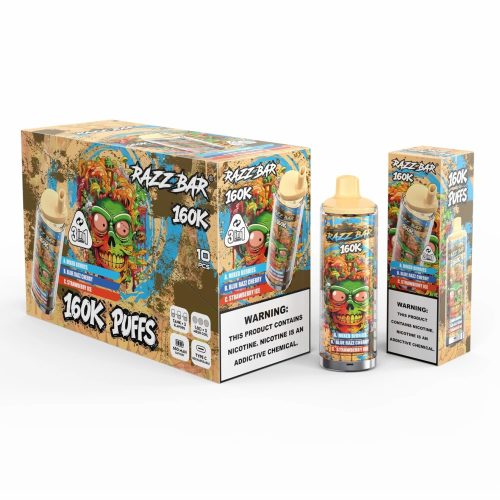 Razz Bar 160K Puffs 3 in 1 Flavor 03 Razz Bar 160K Puffs 3 in 1 Flavor 03