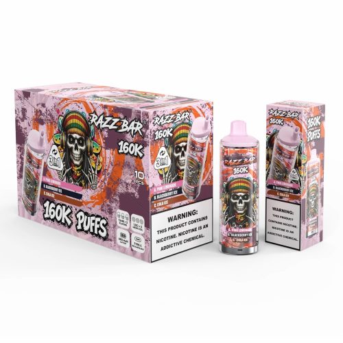 Razz Bar 160K Puffs 3 in 1 Flavor 04 Razz Bar 160K Puffs 3 in 1 Flavor 04