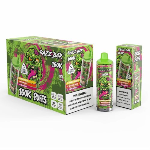 Razz Bar 160K Puffs 3 in 1 Flavor 05 Razz Bar 160K Puffs 3 in 1 Flavor 05